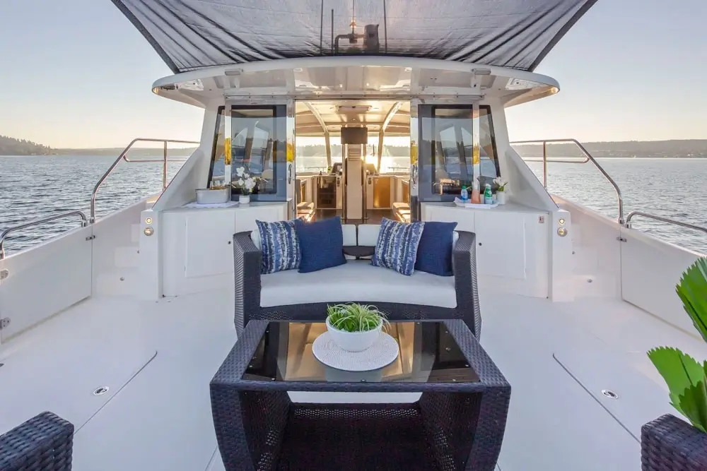 CDLLC - Cup Dynasty Outer Lounge View of Spacious Exterior and Lit Cozy Interior